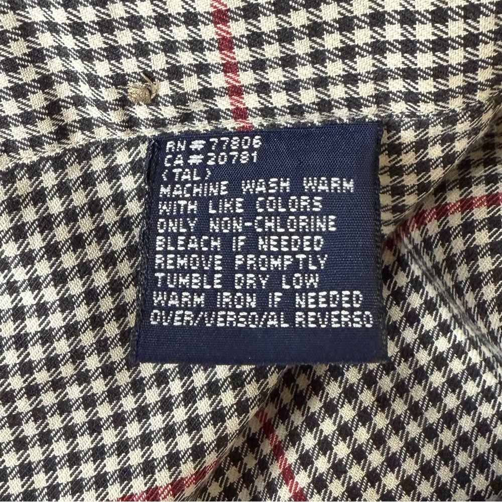 Tommy Hilfiger Men’s Plaid Long Sleeve Button Down. | Size L - Picture 9 of 9